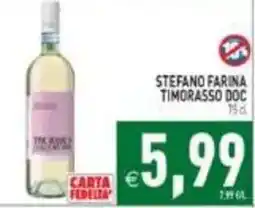 Iperfamily Stefano Farina Timorasso Doc offerta