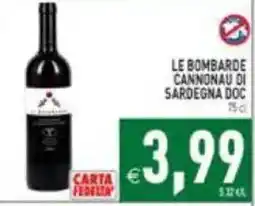 Iperfamily Le bombarde cannonau di Sardegna DOC offerta