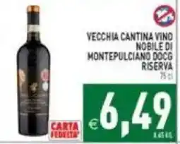 Iperfamily Vecchia Cantina Vino Nobile di Montepulciano DOCG Riserva offerta