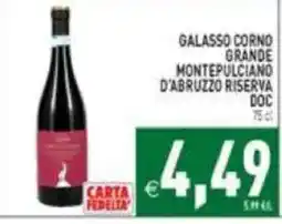 Iperfamily Galasso Corno Grande Montepulciano d'Abruzzo Riserva DOC offerta