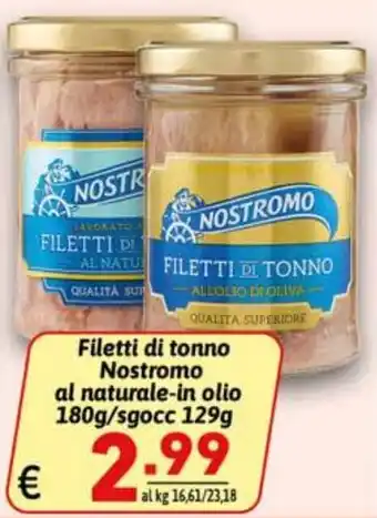 Filetti di tonno Nostromo