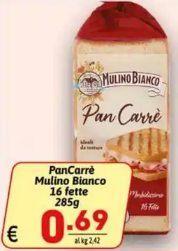 Ipercarni Pan Carrè Mulino Bianco offerta