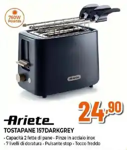 Ipercoop Ariete tostapane 157darkgrey offerta