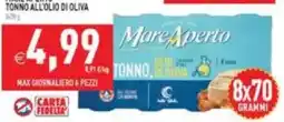 Iperfamily Tonno all'olio di oliva Mare Aperto offerta