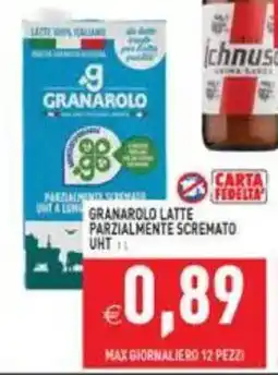 Iperfamily Granarolo latte parzialmente scremato UHT offerta