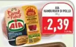Iperfamily Hamburger di pollo AIA offerta