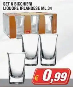 Vapashop Bicchieri liquore irlandese offerta