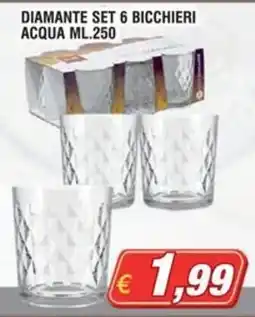 Vapashop Diamante set 6 bicchieri offerta
