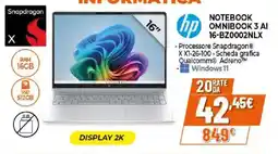 Ipercoop hp NOTEBOOK OMNIBOOK 3 AI offerta