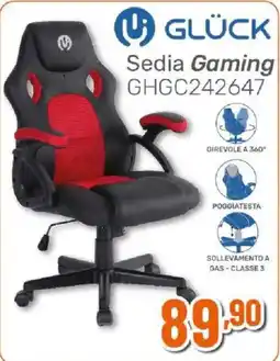 Ipercoop Sedia Gaming Glück offerta