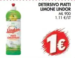 èccoMI Detersivo piatti limone Lindor offerta