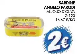 èccoMI Sardine Angelo Parodi all'olio d'oliva offerta