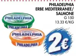 èccoMI Philadelphia erbe mediterranee/salmone offerta