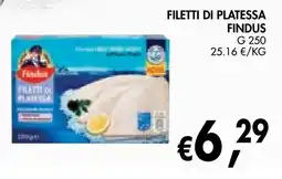 èccoMI Filetti di platessa Findus offerta
