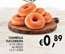 èccoMI Ciambella zuccherata offerta