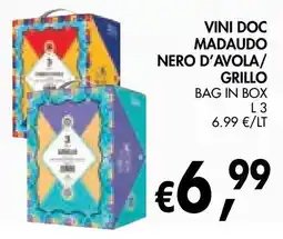 èccoMI Vini doc Madaudo Nero d'Avola/Grillo offerta