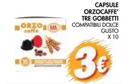 èccoMI Capsule orzo caffe' tre gobbetti offerta