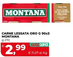 Coop Master Alleanza 3.0 Carne lessata oro Montana offerta