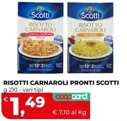 Coop Master Alleanza 3.0 Risotti Carnaroli Pronti Scotti offerta