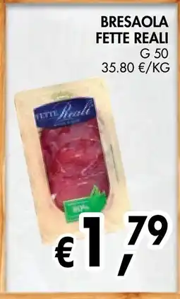èccoMI Bresaola fette reali offerta