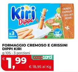 Coop Master Alleanza 3.0 Formaggio cremoso e grissini Dippi Kiri offerta