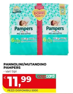 Coop Master Alleanza 3.0 Pannolini/mutandino Pampers offerta
