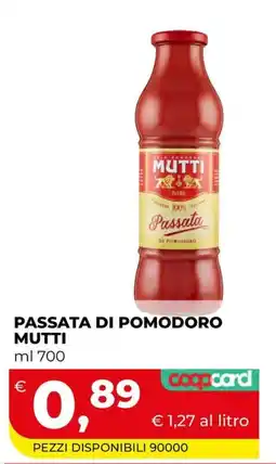 Coop Master Alleanza 3.0 Passata di pomodoro Mutti offerta