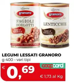 Coop Master Alleanza 3.0 Legumi lessati Granoro offerta
