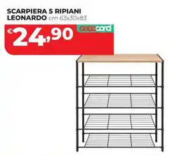 Coop Master Alleanza 3.0 Scarpiera 5 ripiani Leonardo offerta