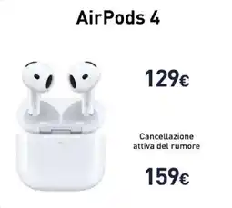 Unieuro AirPods 4 offerta