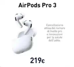Unieuro AirPods Pro 3 offerta