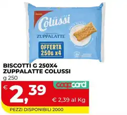 Coop Master Alleanza 3.0 Biscotti Zuppalatte Colussi offerta
