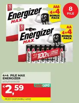 Coop Master Alleanza 3.0 Pile max energizer offerta