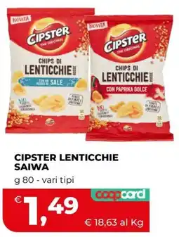 Coop Master Alleanza 3.0 Cipster lenticchie offerta