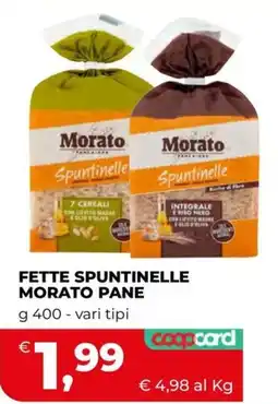 Coop Master Alleanza 3.0 Fette spuntinelle Morato pane offerta