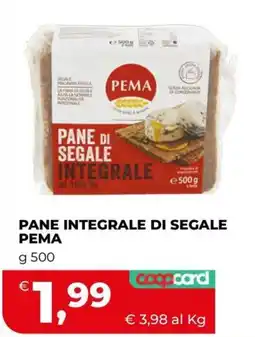 Coop Master Alleanza 3.0 Pane integrale di segale Pema offerta