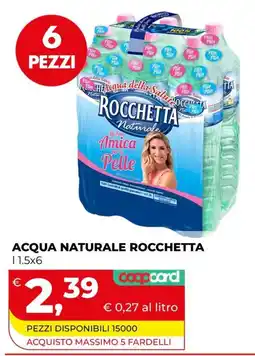 Coop Master Alleanza 3.0 Acqua naturale Rocchetta offerta