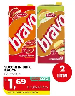Coop Master Alleanza 3.0 Succhi in brik Rauch offerta