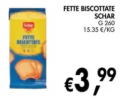 èccoMI Fette biscottate Schar offerta