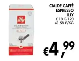 èccoMI Cialde caffè espresso illy offerta