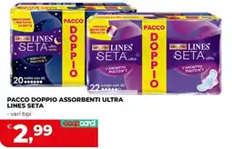 Coop Master Alleanza 3.0 Pacco doppio assorbenti ultra Lines Seta offerta