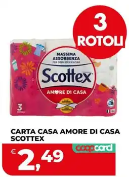 Coop Master Alleanza 3.0 Carta casa amore di casa scottex offerta