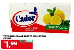 Coop Master Alleanza 3.0 Tovaglioli maxi scorta monoveло Cador offerta