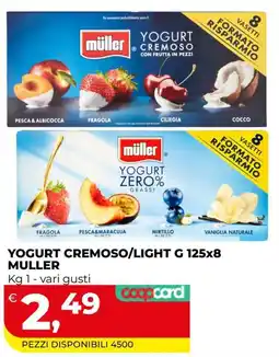 Coop Master Alleanza 3.0 Yogurt cremoso/light g muller offerta