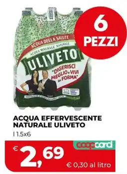Coop Master Alleanza 3.0 Acqua effervescente naturale Uliveto offerta