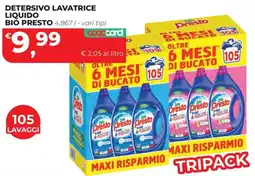 Coop Master Alleanza 3.0 Detersivo lavatrice liquido bio presto offerta