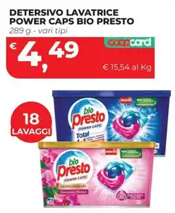 Coop Master Alleanza 3.0 Detersivo lavatrice Power Caps Bio Presto offerta