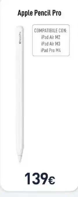 Unieuro Apple Pencil Pro offerta