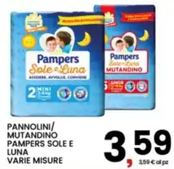 Interspar Pannolini/ mutandino pampers sole e luna offerta