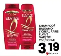 Interspar Shampoo/balsamo l'oreal paris elvive color vive offerta